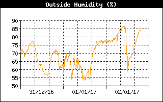 Grafico dell'umidità relativa