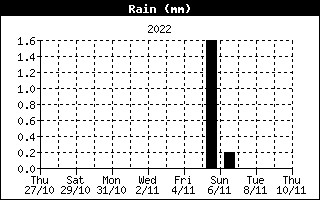 Grafico della pioggia