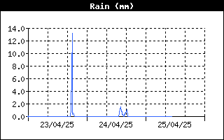 Grafico della pioggia