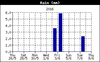 Grafico della pioggia