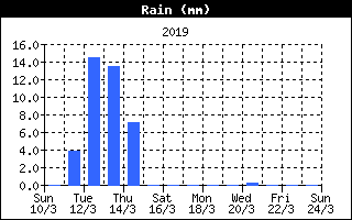 Grafico della pioggia