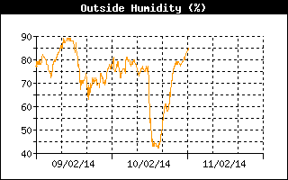 Grafico dell'umidità relativa