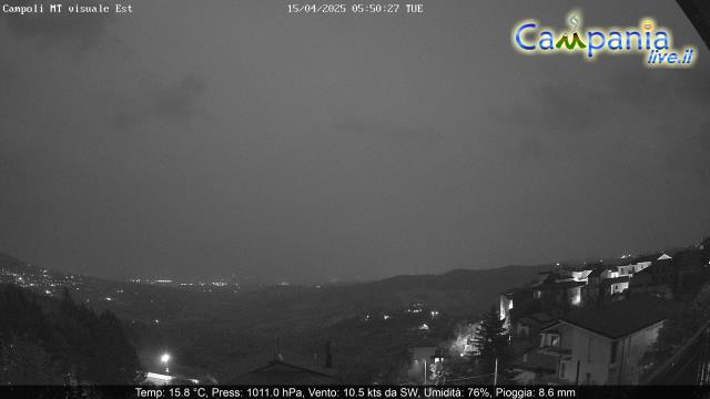 Campoli del Monte Taburno (BN) mt. 439 live Webcam - Ultima immagine ripresa