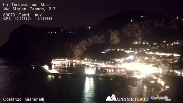 Capri Porto di Marina Grande (NA) live Webcam - Ultima immagine ripresa