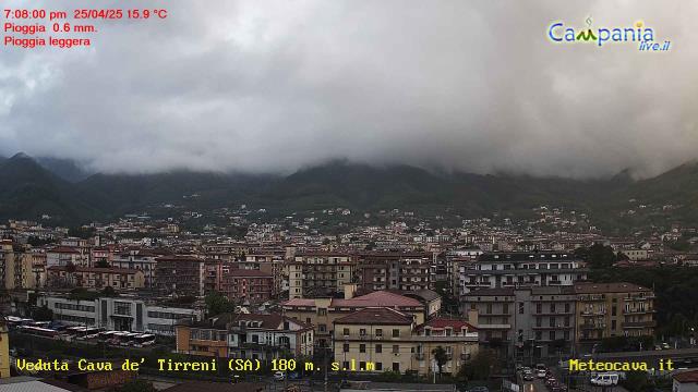 Cava de' Tirreni (SA) live Webcam - Ultima immagine ripresa