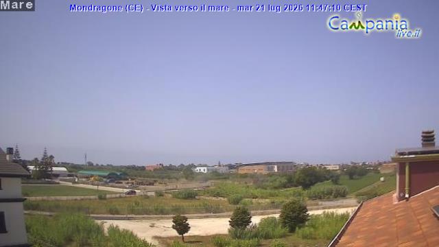 immagine della webcam nei dintorni di Lago Patria: webcam Mondragone