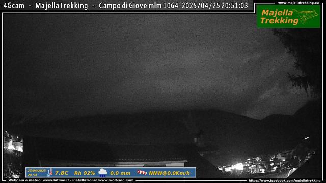 Campo di Giove (AQ) live Webcam - Ultima immagine ripresa