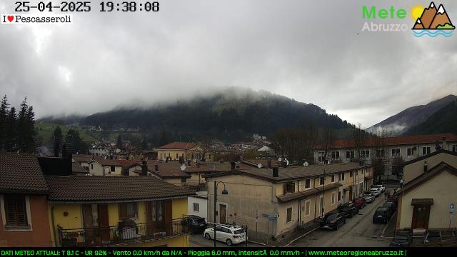 Pescasseroli panorama paese (AQ) live Webcam - Ultima immagine ripresa