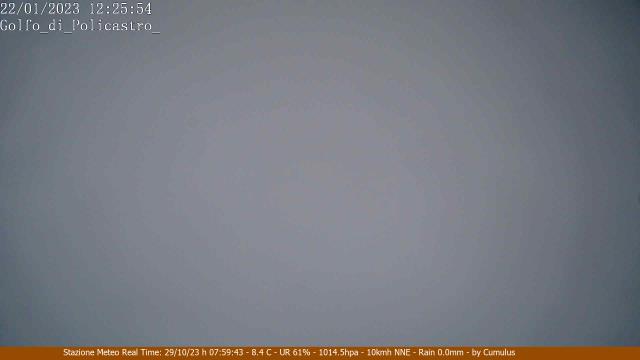Monte Sirino (PZ) Panoramica sul golfo di Policastro live Webcam - Ultima immagine ripresa