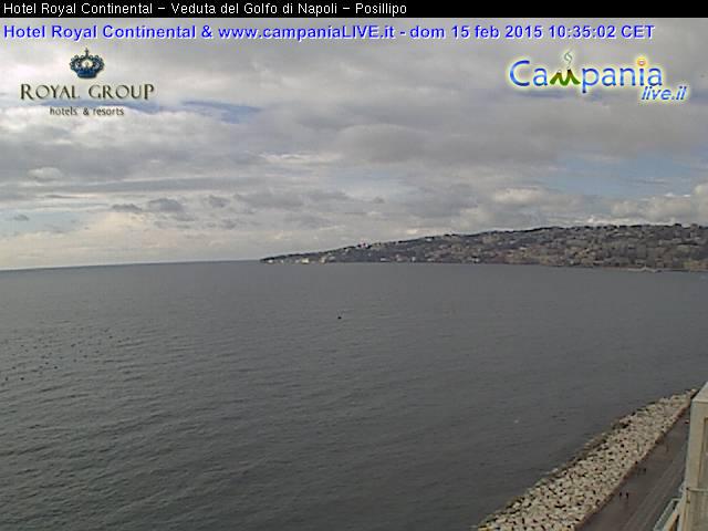Golfo di Napoli - Lungomare live Webcam - Ultima immagine ripresa