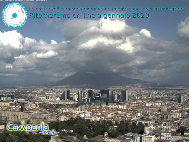 Napoli centro - Vesuvio live Webcam - Ultima immagine ripresa