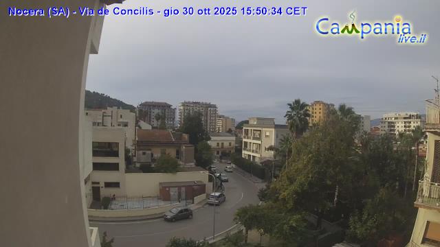 immagine della webcam nei dintorni di Ospedaletto d'Alpinolo: webcam Nocera Inferiore