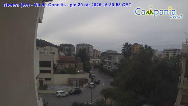 immagine della webcam nei dintorni di Cava de' Tirreni: webcam Nocera Inferiore