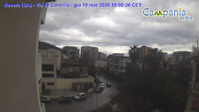 immagine della webcam nei dintorni di Cava de' Tirreni: webcam Nocera Inferiore