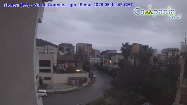 immagine della webcam nei dintorni di Sant'Agata sui Due Golfi: webcam Nocera Inferiore