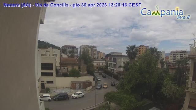 immagine della webcam nei dintorni di Cava de' Tirreni: webcam Nocera Inferiore