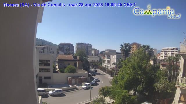 immagine della webcam nei dintorni di Ospedaletto d'Alpinolo: webcam Nocera Inferiore