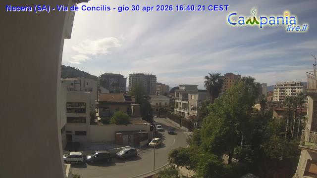 immagine della webcam nei dintorni di Ospedaletto d'Alpinolo: webcam Nocera Inferiore