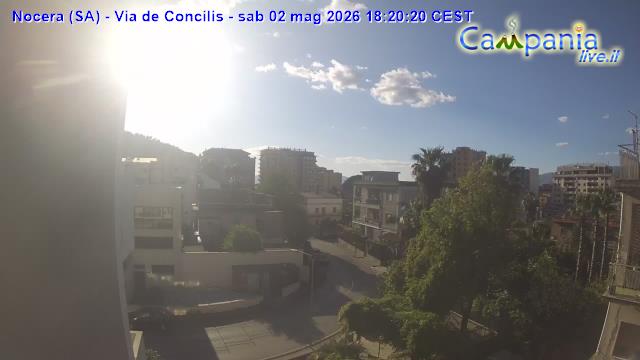 immagine della webcam nei dintorni di Cava de' Tirreni: webcam Nocera Inferiore