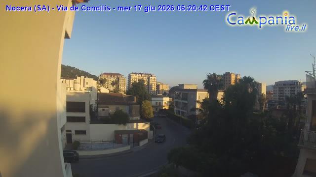 immagine della webcam nei dintorni di Cava de' Tirreni: webcam Nocera Inferiore