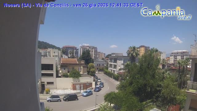 immagine della webcam nei dintorni di Sant'Agata sui Due Golfi: webcam Nocera Inferiore
