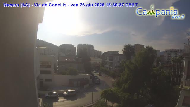 immagine della webcam nei dintorni di Cava de' Tirreni: webcam Nocera Inferiore