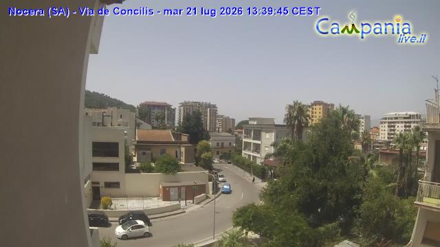 immagine della webcam nei dintorni di Vietri sul Mare: webcam Nocera Inferiore