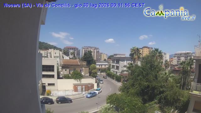 immagine della webcam nei dintorni di Ospedaletto d'Alpinolo: webcam Nocera Inferiore