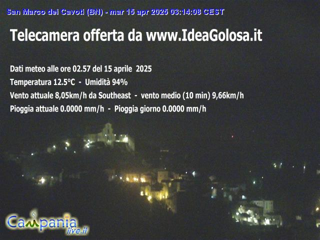 San Marco de Cavoti (BN) live Webcam - Ultima immagine ripresa