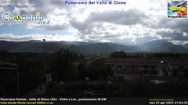 Vallo di Diano (SA) live Webcam - Ultima immagine ripresa