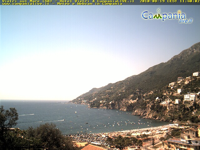 Webcam live Vietri sul Mare (SA) - Ultima immagine ripresa