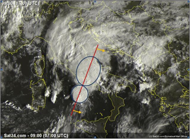 La stazione del L.U.P.T., epicentro del nubifragio del giorno 12 ottobre 2012 Immagine non disponibile